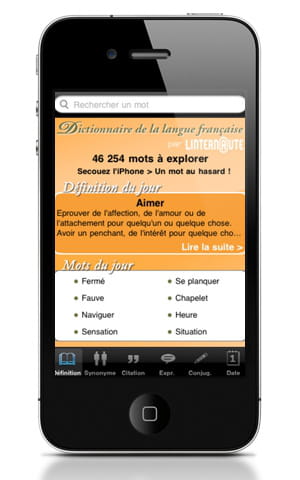 le dictionnaire linternaute pour iphone.