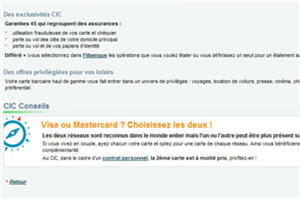 en ayant, avec votre conjoint, une carte de chaque réseau, visa et mastercard,