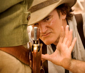 quentin tarantino sur le tournage de 'django unchained'