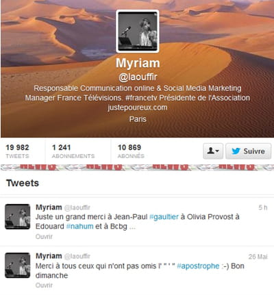 myriam laouffir cannes compte twitter