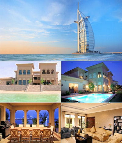 grande villa à fleur d'eau à dubaï