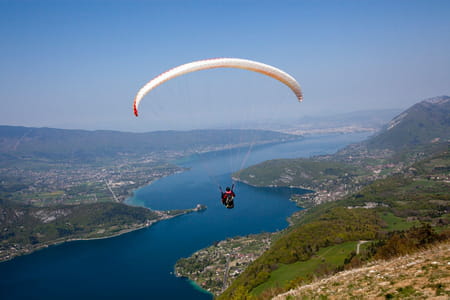 Descente en parapente