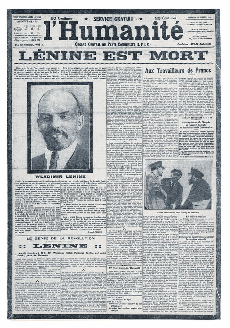 La mort de Lénine