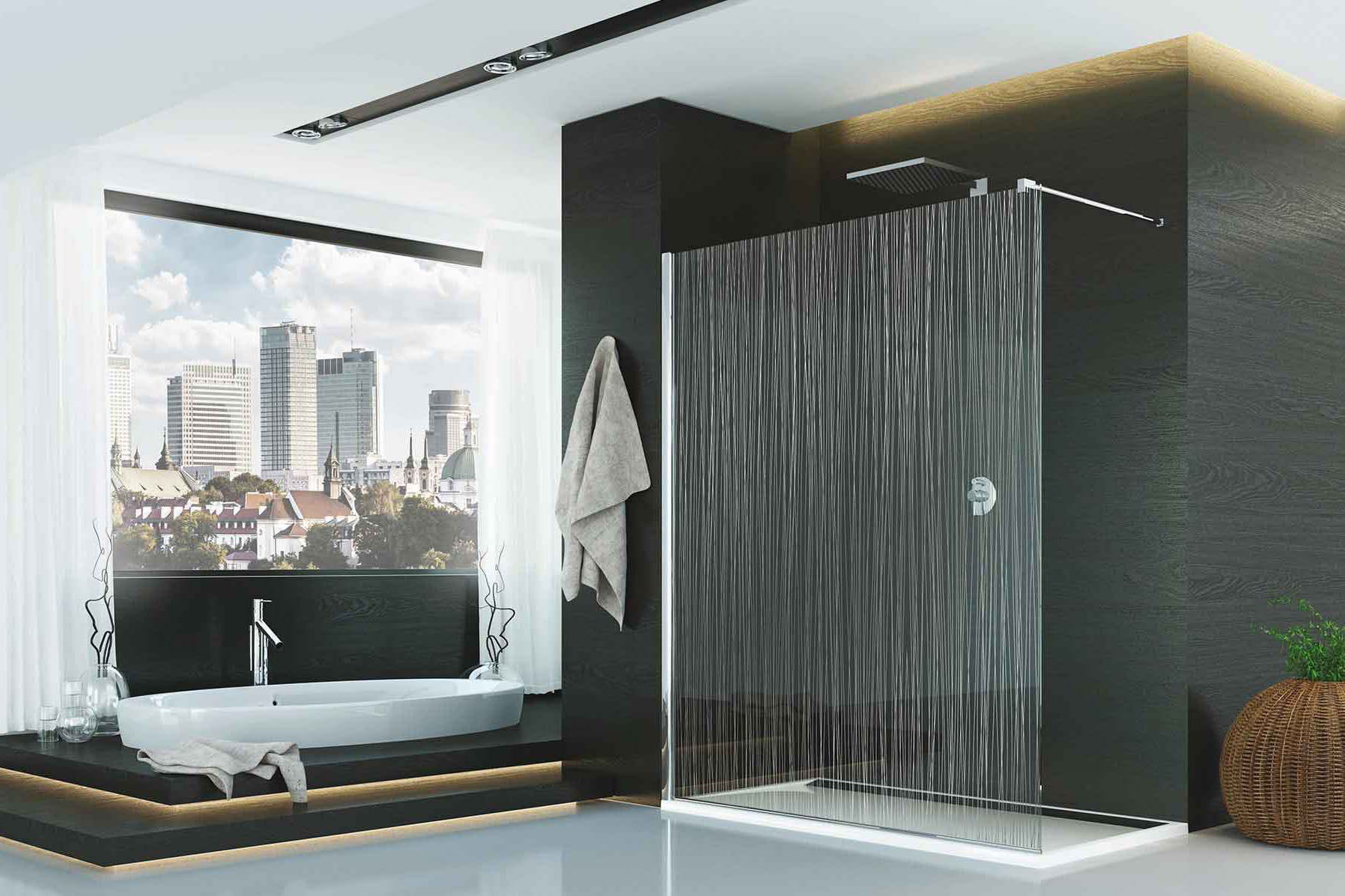 Belle salle de bain douche avec haute définition fonds d'écran ...
