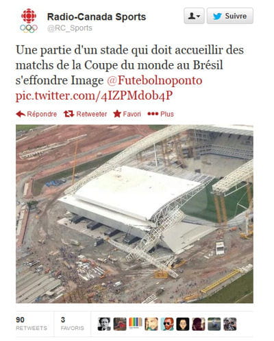 effondrement stade brã©sil
