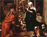 la nativité (détail) tableau d'albrecht drer