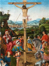 crucifixion. andrea di bartolo solaria (xvie siècle)