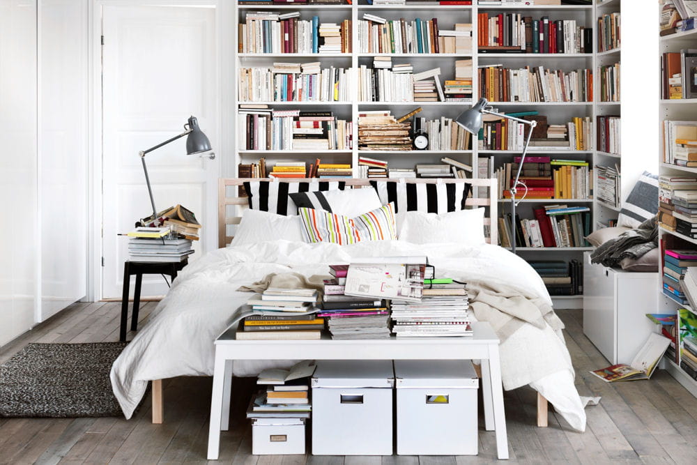Une chambre avec bibliothèque Des idées déco pour la chambre Linternaute Une chambre avec bibliothèque Des idées déco pour la chambre Linternaute