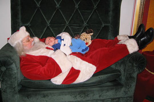 pere noel bébé
