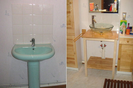 Peinture Carrelage Salle De Bain Avant Après : La salle de bains, avant et après : Comment Matthieu a rénové son … Peinture Carrelage Salle De Bain Avant Après : La salle de bains, avant et après : Comment Matthieu a rénové son …