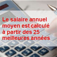 le taux est déterminé par le nombre de trimestres de retraites acquis .