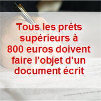 pour formaliser le prêt, vous êtes libre à vous d'effectuer un acte sous seing