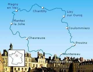 a voir sur le gr 11 : la ville fortifiée de provins, le château et la forêt de